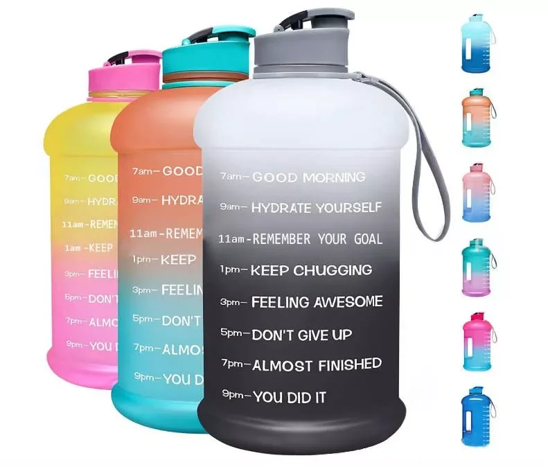 

3.78L128oz Gallon Water Bottle with Straw Large Capacity Milk Bottle GYM Drinking Juice Jug BPA Free For Sports Outdoor Fitness