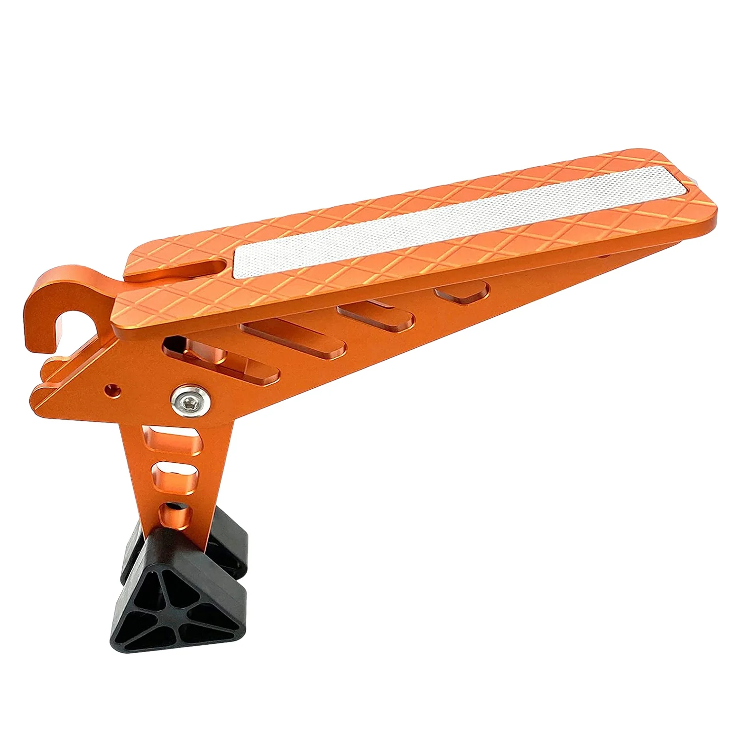 

Car Latch Hook Door Step, Car Door Foot Stand Pedal, Aluminium Alloy Foldable Rooftop Foot Pegs for Truck RV SUV Orange