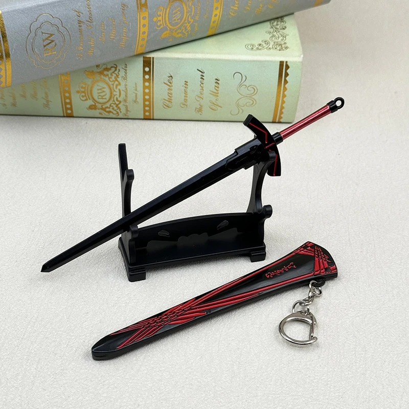 17 см черный брелок с мечом Excalibur Saber Alter Artoria Pendragon FATE аниме периферийные устройства