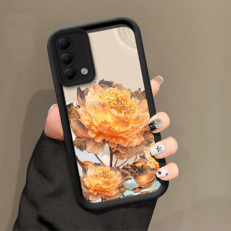 For Vivo V29 V27 Pro V25 V25E LATAM V40 Lite V30 SE V30E V29E Phone Case Fashion Flower Pattern Silicone Cover
