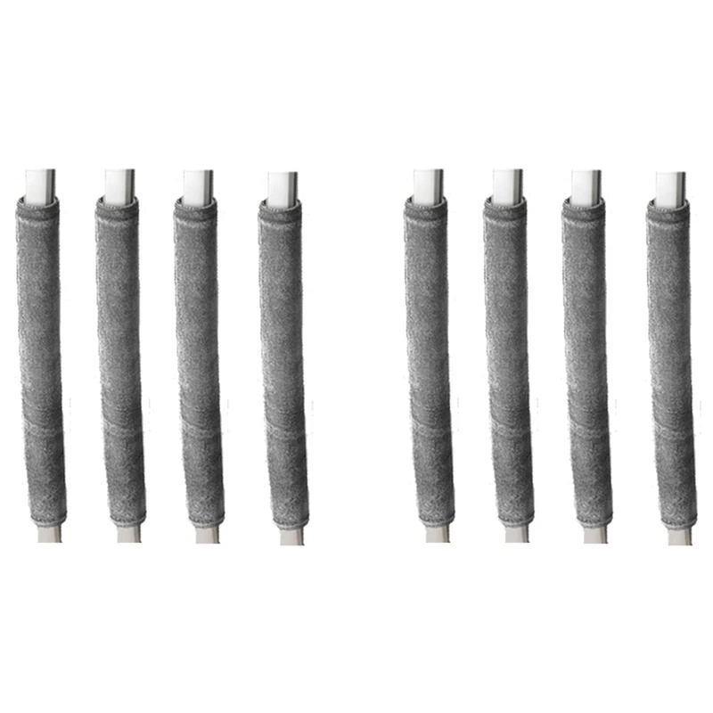 

4 Pack Refrigerator Door Handle Cover Kitchen Appliance Decor Handles Anti-Skid Protector Fridge (Gray)