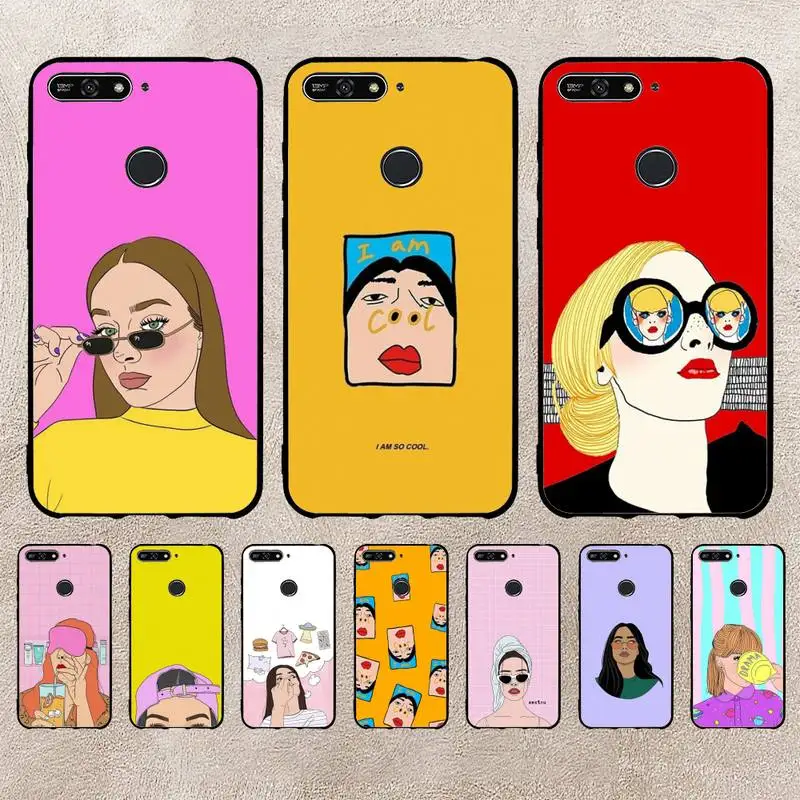 

Cute Cartoon Letter Deer Smiley Face Phone Case For Xiaomi 11 10 12Spro A2 A2lite A1 9 9SE 8Lite 8explorer F1 Poco 12S Ultra