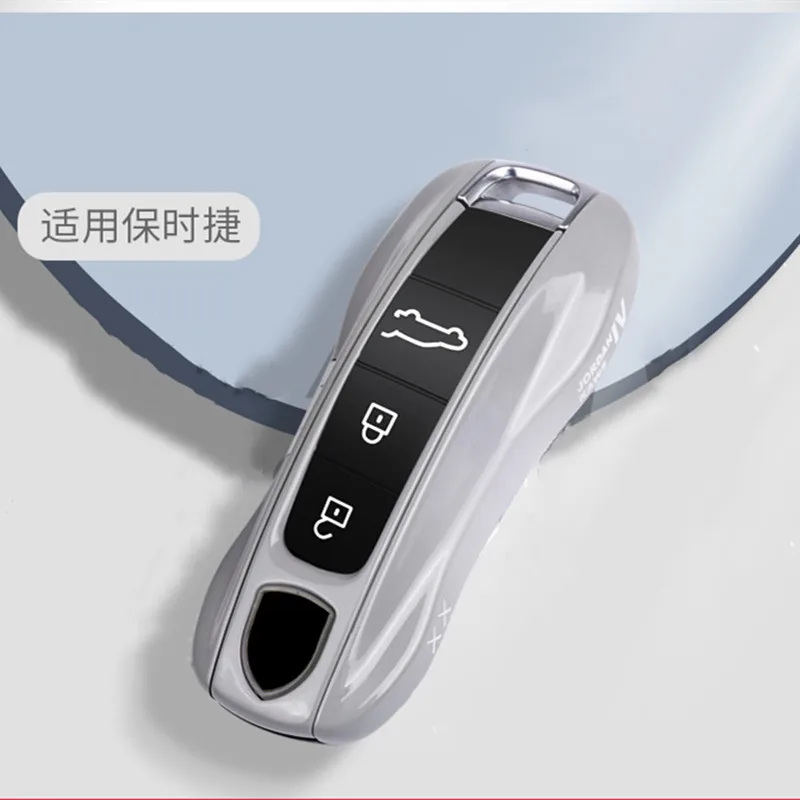 

High-End TPU Material Car Key Case Car Key Bag for Porsche Macan Cayenne panamera 718 911 Taycan Interior Auto Accessories
