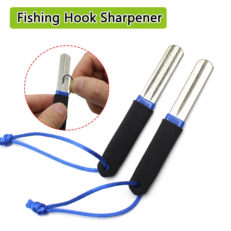 

1pcs Carp Fishing Hook Tool Diamond Double Groove Fishing Hook Sharpener For Carp Fishing Feeder Terminal Tackle Accessories