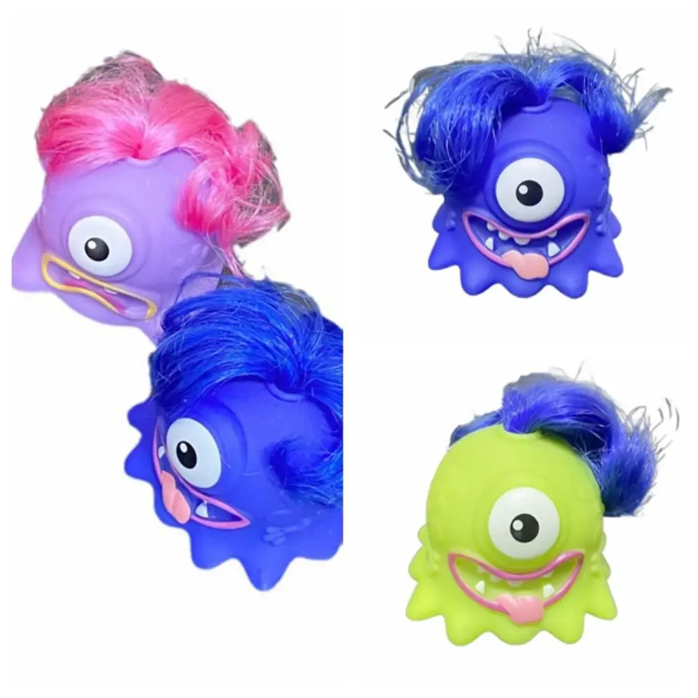 

Multiple Colors Hair Pulling Screaming Cute Little Fiend New Trendy Sound Release Toys Plastic Pulling Hair