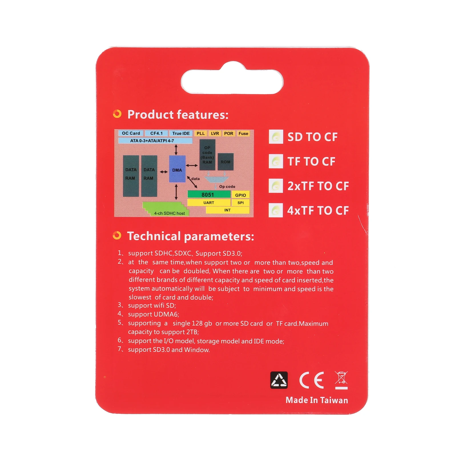 Адаптер Sd И Cf-карты Стандартный Преобразователь Для Флэш-типа I Поддержка Wi-fi