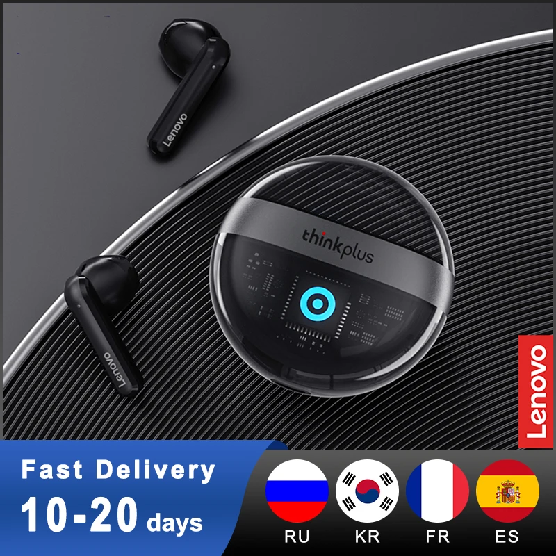 

Lenovo T40 TWS Bluetooth-compatible 5.2 Headphones Waterproof Sport Earphones Noise Reduction HIFI Sound Touch Control Earphone