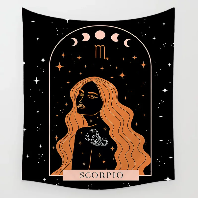 

Настенный гобелен с созвездиями Таро, гобелен с фазой Луны, пляжный коврик с созвездиями солнца, Луны