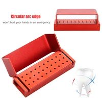 30 holes aluminium stainless steel professional dentist disinfection boxs sanitary environmental autoclavable dental burrs tools