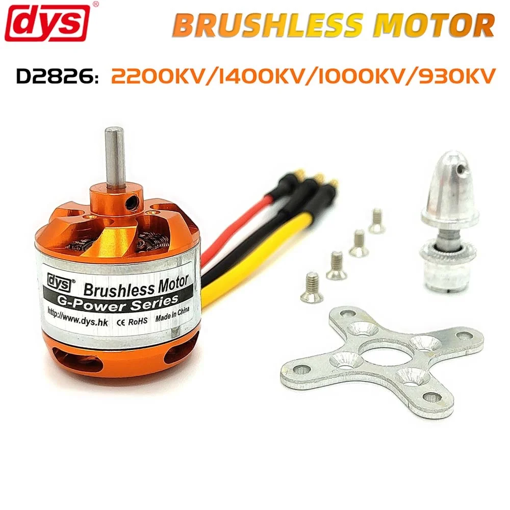 

DYS D2826 Brushless Motor 930KV 1000KV 1400KV 2200KV For RC Aircraft Plane Multi-copter Brushless Outrunner Motor