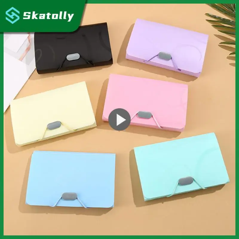 

Pink Bill Single Package New Color Waterproof Storage Box Super Capacity Multi-function Classification Bills Receiver Pp