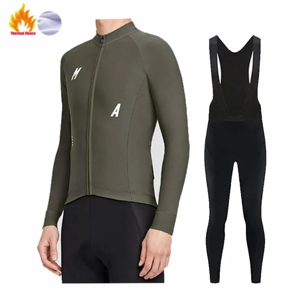 

Maap Bicicleta Winter Thermal Fleece Cycling Jersey Set Racing Bike Suit Mountian Bicycle Clothing Ropa Maillot Ciclismo Hombre