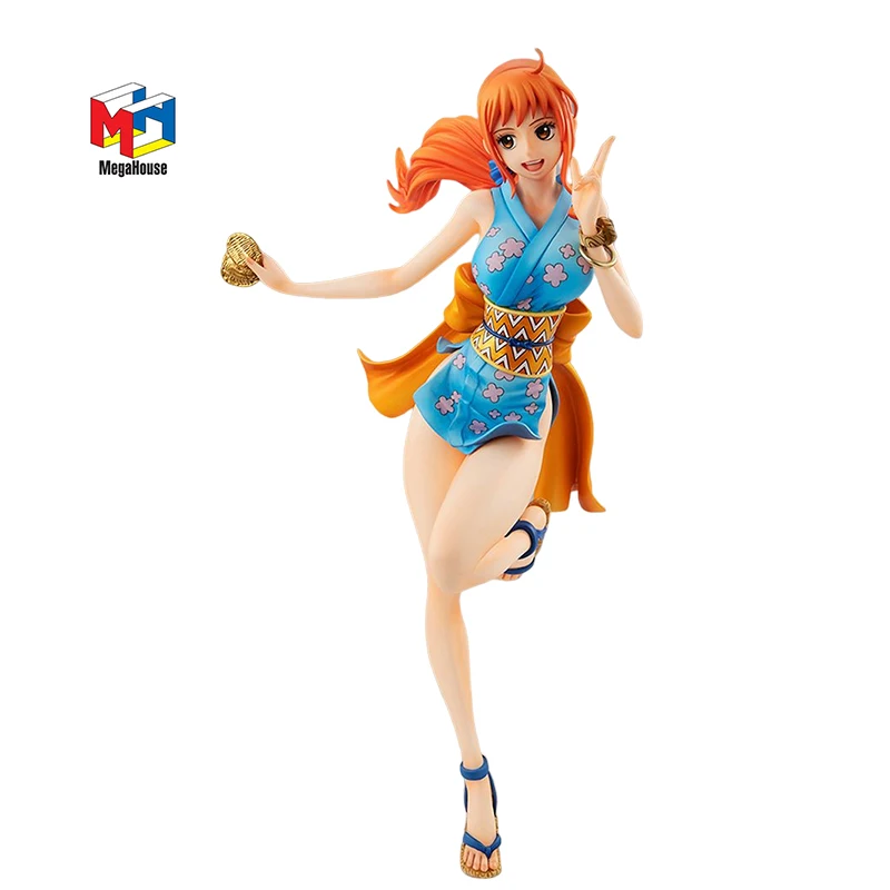 

In Stock Original 23Cm Anime Figure MH MegaHouse One Piece Nami Figuras Anime Model Toys Collect Decoration Doll Gift Toy