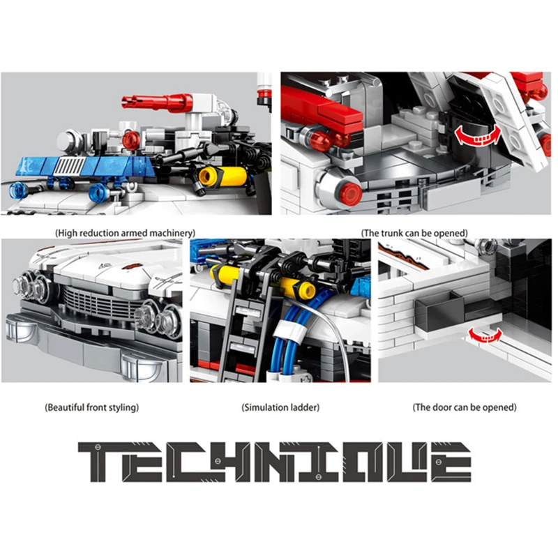 

Городской технический супергоночный автомобиль, модель грузовика, архитектура, строительные блоки MOC, кирпичи из фильма, автомобили, сделай...