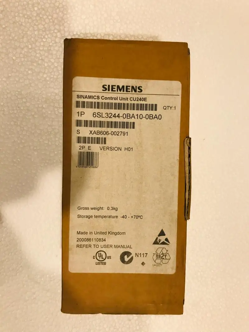 

Brand New Siemens 6SL3244-0BA10-0BA0 SINAMICS G120 Control Unit CU240E
