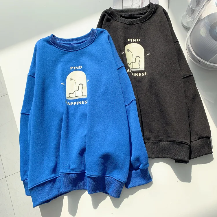 

long-sleeve simple hoodies Women oversized sweatshirt Fashion loose casual Streetwear women clothing fall 2021 tops