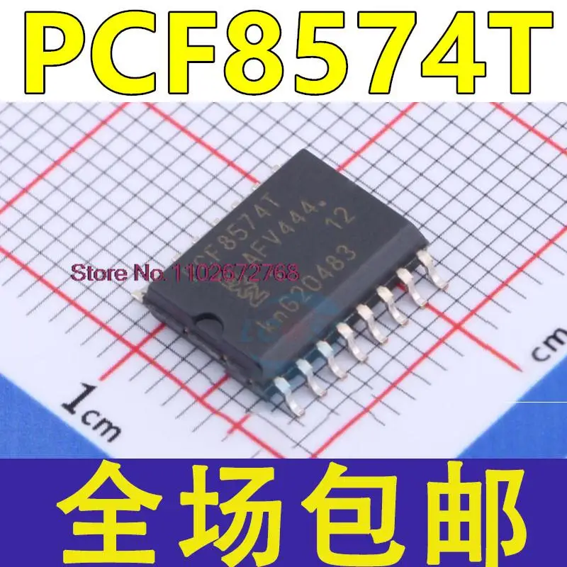 

10 шт./лот PCF8574T PCF8574 SOP16 / 8bit I2C