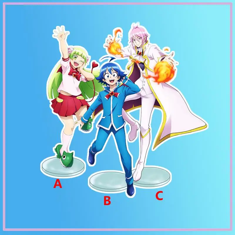

Anime Stand Mairimashita! Iruma-kun Asmodeus Alice Valac Clara Acrylic Figure Display desktop decoration 15cm