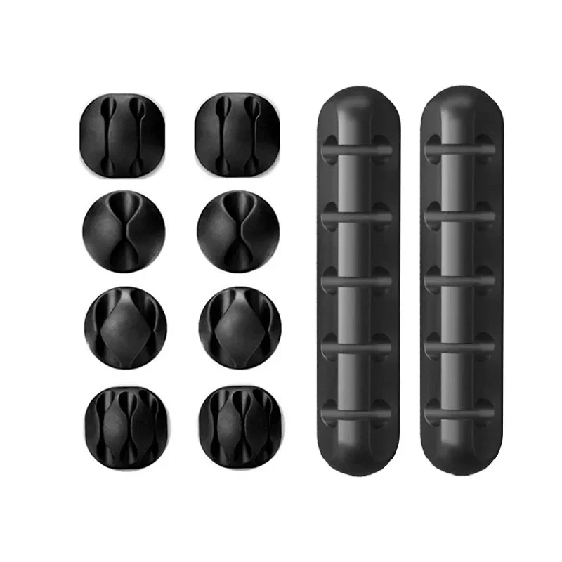 

2022NEW Cable Organizer Silicone USB Cable Winder Desktop Tidy Management Clips Cable Holder for Mouse keyboard Headphone Wire