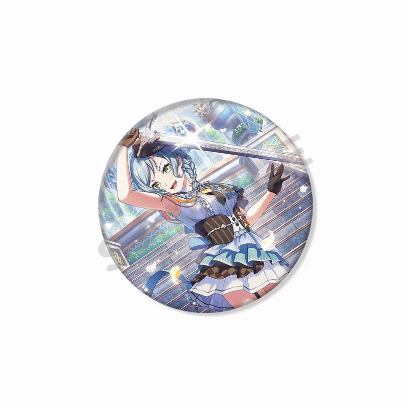 Фото Булавки для лацканов с рисунком девушки, рюкзак, одежда, значок, аксессуары, BanG Dream Toyama Kasumi Arisa Ichigaya Saya Yamabuki, эмалированная брошь №4