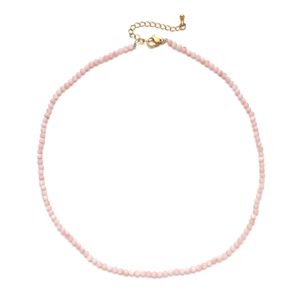 ZMZY оптовая продажа 3 мм натуральный пресноводный корпус бусины чокер Круглый