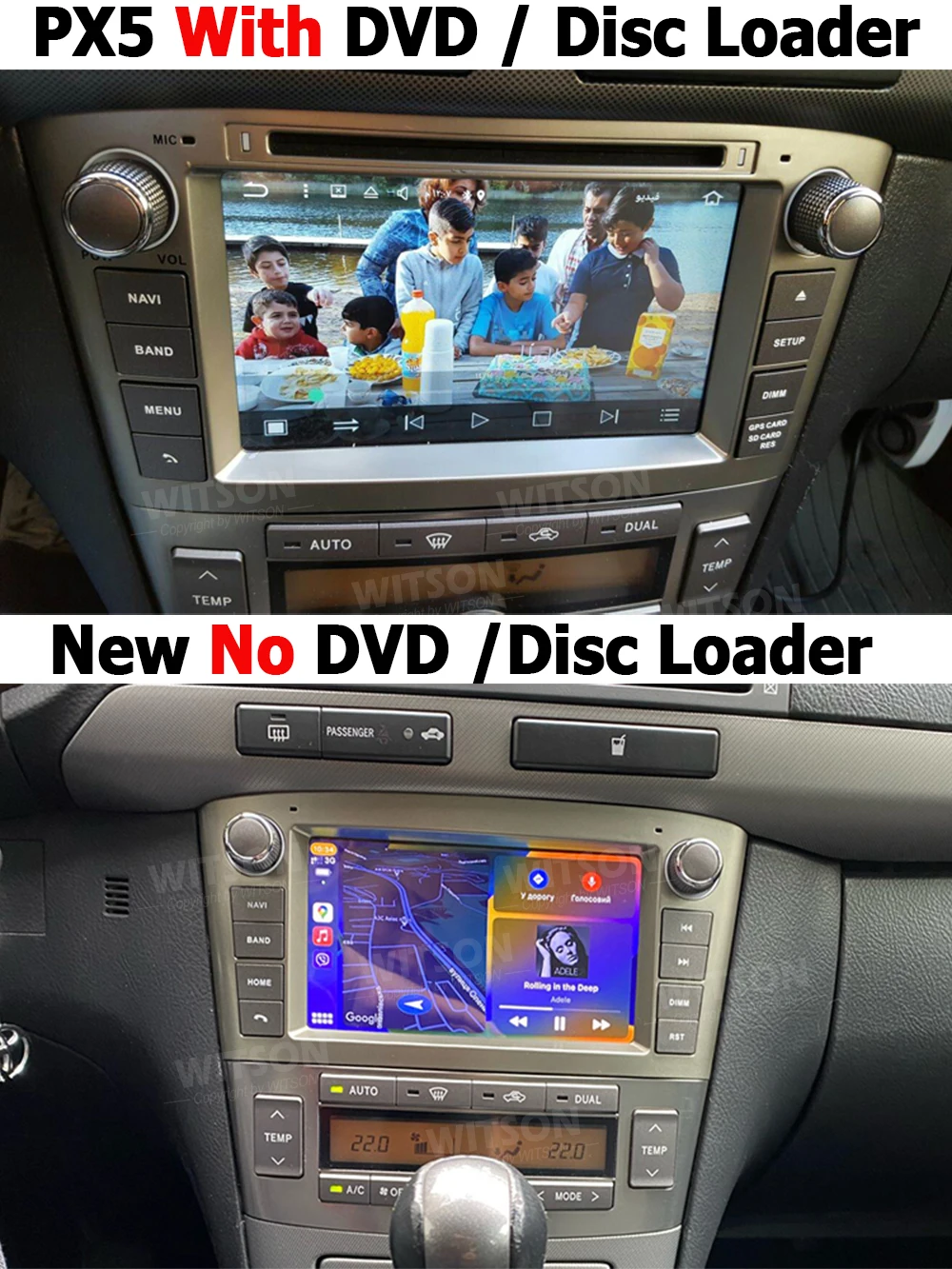 WITSON Android радио Octa-core автомобильный DVD-плеер для Toyota Avensis 2002 - 2008 T250 2 II беспроводной