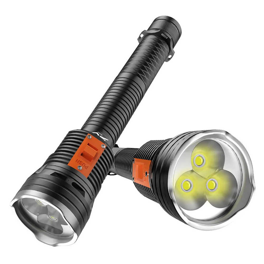 

Scube Diving Flashlight P70 LED Light Underwater Outdoor Torch Camping Fishing Cycling Outdoor Torch Button Switch