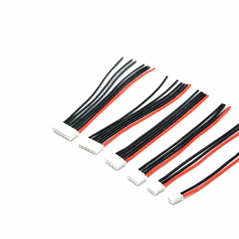 10 шт. 1S 2S 3S 4S 5S 6S 22AWG силиконовые провода-коннекторы для зарядных устройств LiPo аккумуляторов RC моделей, 2.54мм JST-XH кабель IMAX B6 (art.: 3920dbbc014f6) - 3920dbbc014f6