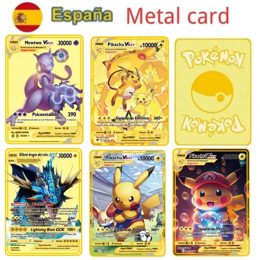Cards Mewtwo Pikachu Gx Charizard Vmax Package Game Collecti