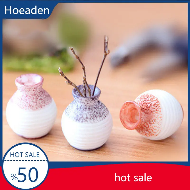 

Resin Miniature Small Mouth Vase Diy Craft Accessory Home Garden Decoration Accessories Home Decoration Fine-cut Vase Ornament