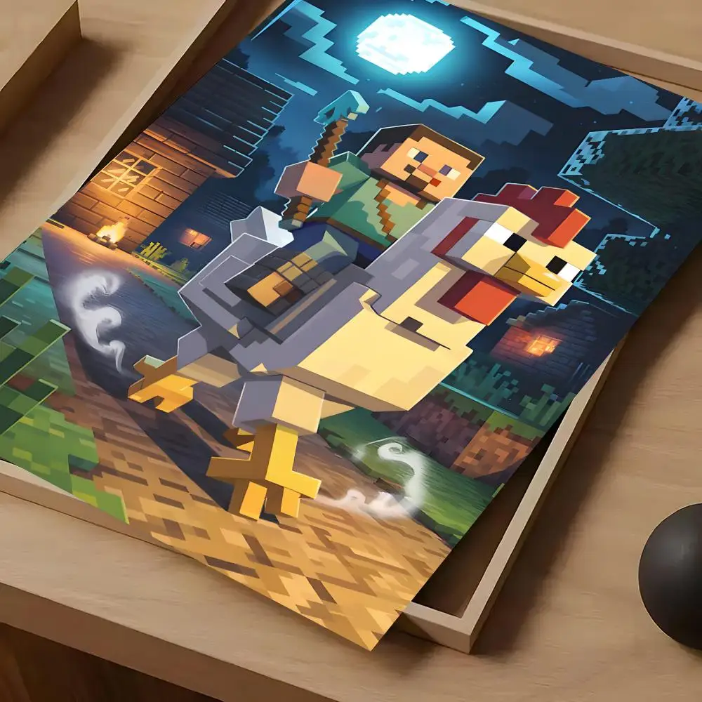 Фото Постер Game Mine-c-crafts, самоклеящаяся художественная водонепроницаемая бумажная наклейка, декор для стен кофейни, бара, комнаты №5