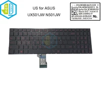 new notebook keyboard english us for asus n501 ux501 zenbook pro n501jw ux501jw replacement keyboards red keys 0knb0 662eus00