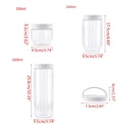 Кухонный прозрачный контейнер для хранения пищевых продуктов с крышками, герметичная пластиковая банка для сухого молока