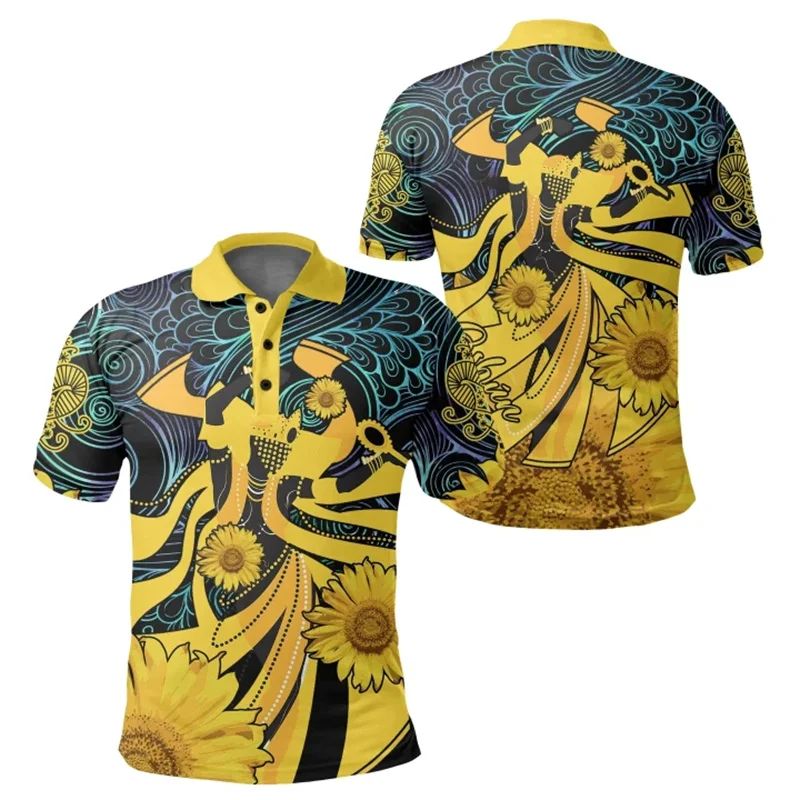 Новинка 2024 оригинальная рубашка-поло для мужчин летние этнические рубашки в