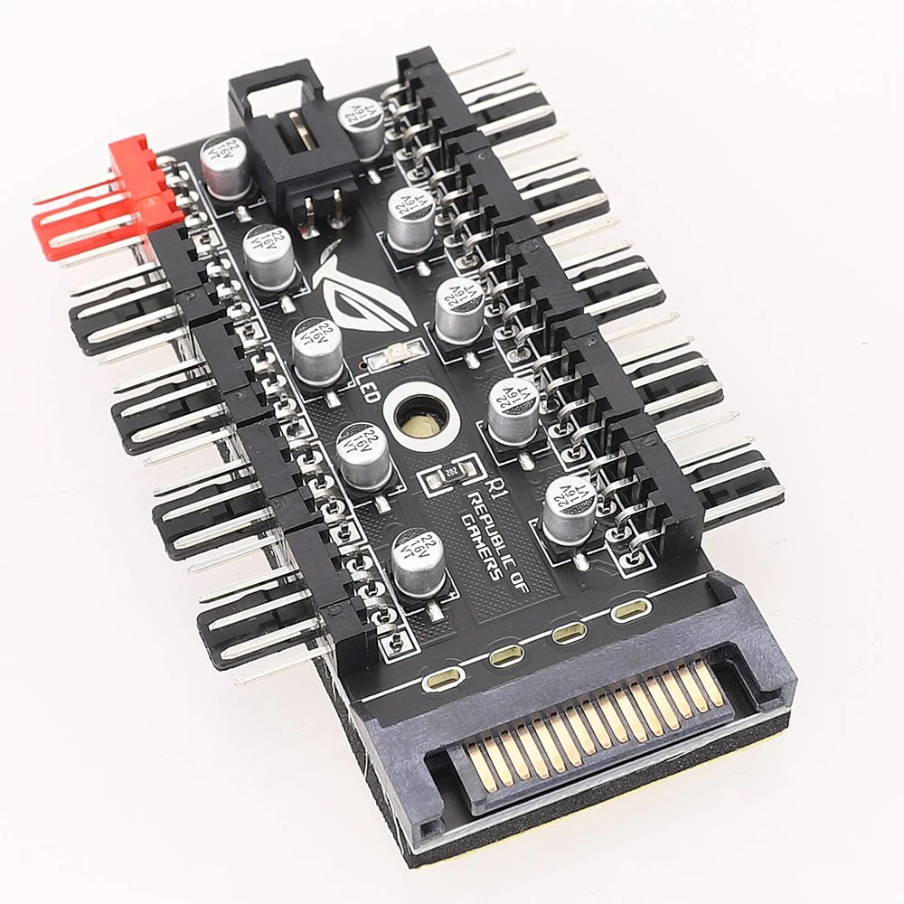 

Устройство для охлаждения компьютера, 4 контакта, 1-10 разъемов SATA