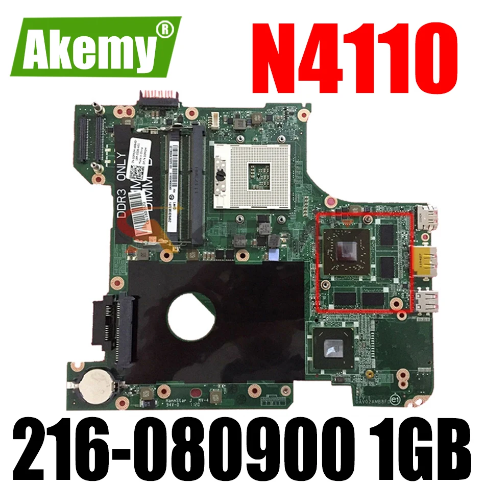 

Original Laptop motherboard For DELL Inspiron 14R N4110 HM67 Mainboard CN-0WVPMX 0WVPMX DAV02AMB8F1 216-080900 1GB DDR3