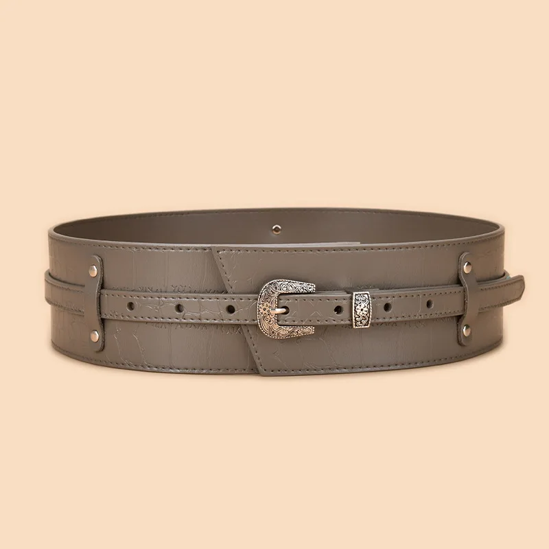 Alligator Pattern Cowhide Belts High Quality Genuine Leather Belts Fashion Women Designer's Cowhide Belts Cinturones Para Mujer