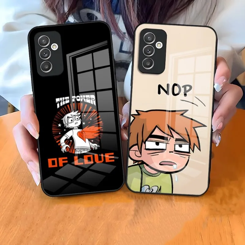 Чехол для Samsung A34 A52 A14 A21 A71 A20 A31 A12 A51 A40 A32 A72 A30 A54 из закаленного стекла