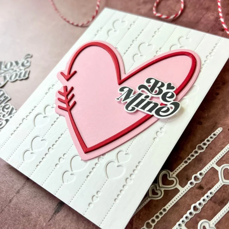 Металлические Вырубные штампы Mmao вырезанная форма любовь кисточка