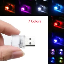 Car Mini USB LED Atmosphere Lights Decorative Lamp For Party Ambient Modeling Automotive PortablePlug Play Auto Interior Led