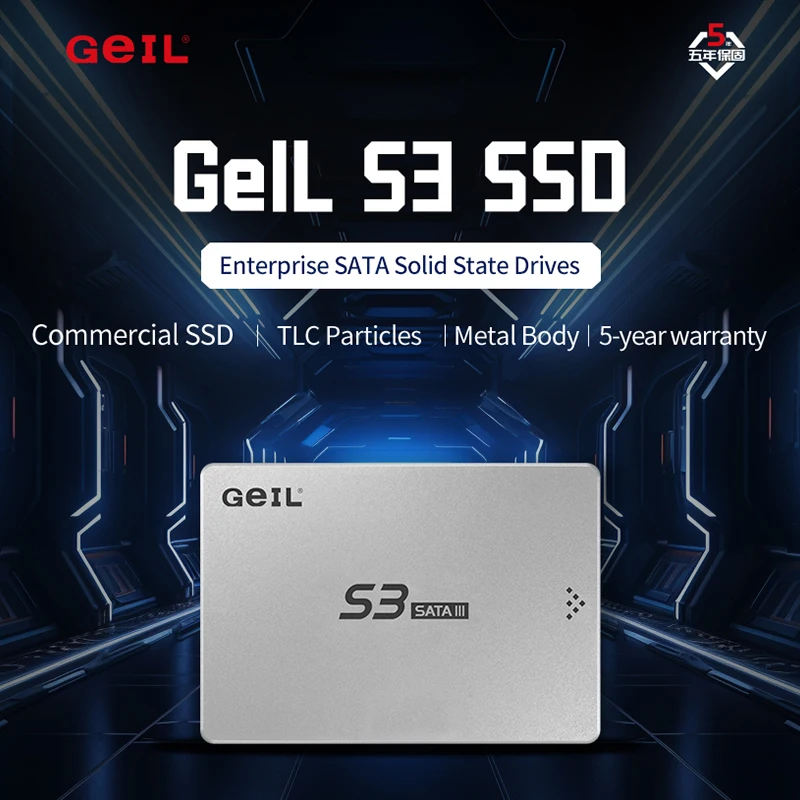 Жесткий диск GeIL S3 SSD 2 5 дюйма SATA 3 0 512 ГБ 1 ТБ
