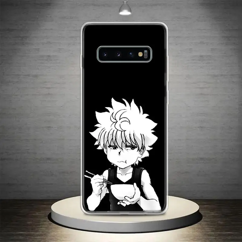 Черно-белый чехол для телефона Hunter X Samsung Galaxy S24 S23 S22 Ultra S21 Plus S20 FE S10 S9 + мягкий Funda