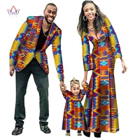 2022 spring new fashion matching clothes brand father mother and son baby africa clothing vintage sets family full sleeve wyq15