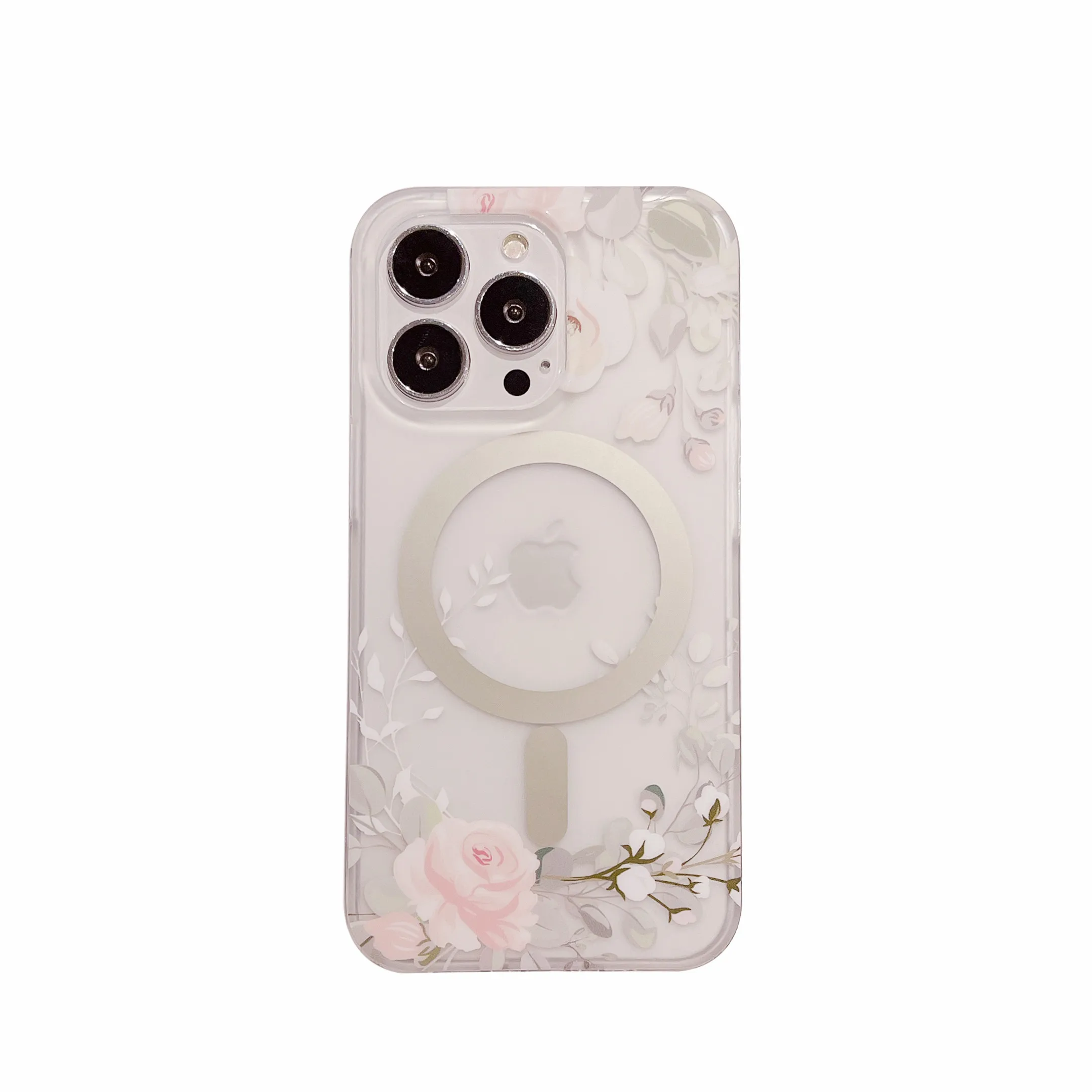 

new magnetic flower phone case for Magsafe cover support wireless charger cases For iPhone 11 12 13 Pro Max series