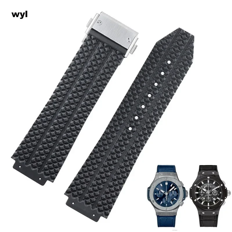 Силиконовый ремешок для часов HUBLOT Big Bang Classic Fusion Series цвет в ассортименте