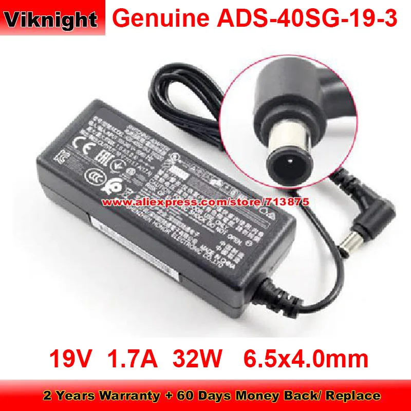 Оригинальный адаптер переменного тока ADS-40FSG-19 19032 19V 1.7A для Lg 2442VA 27MP35HA E2442T-BN 27MP48HQ-P 27EA53VA E1948SX 27MP55 24MT46D
