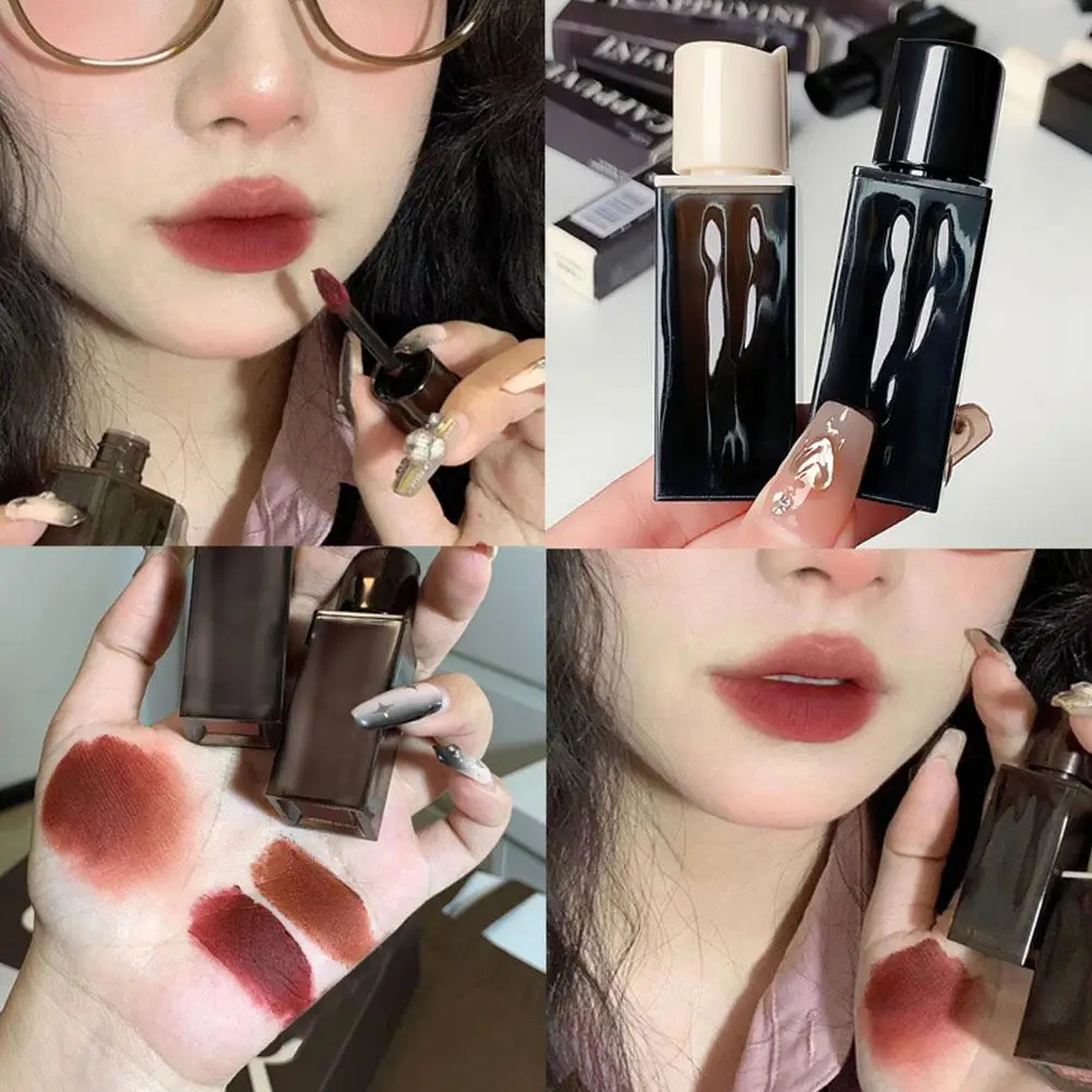 

Matte Lip Gloss Brown Lipstick Long Lasting Non-marking Red Sexy Waterproof Liquid Lipsticks Lip Makeup Cosmetics For Women P6w1