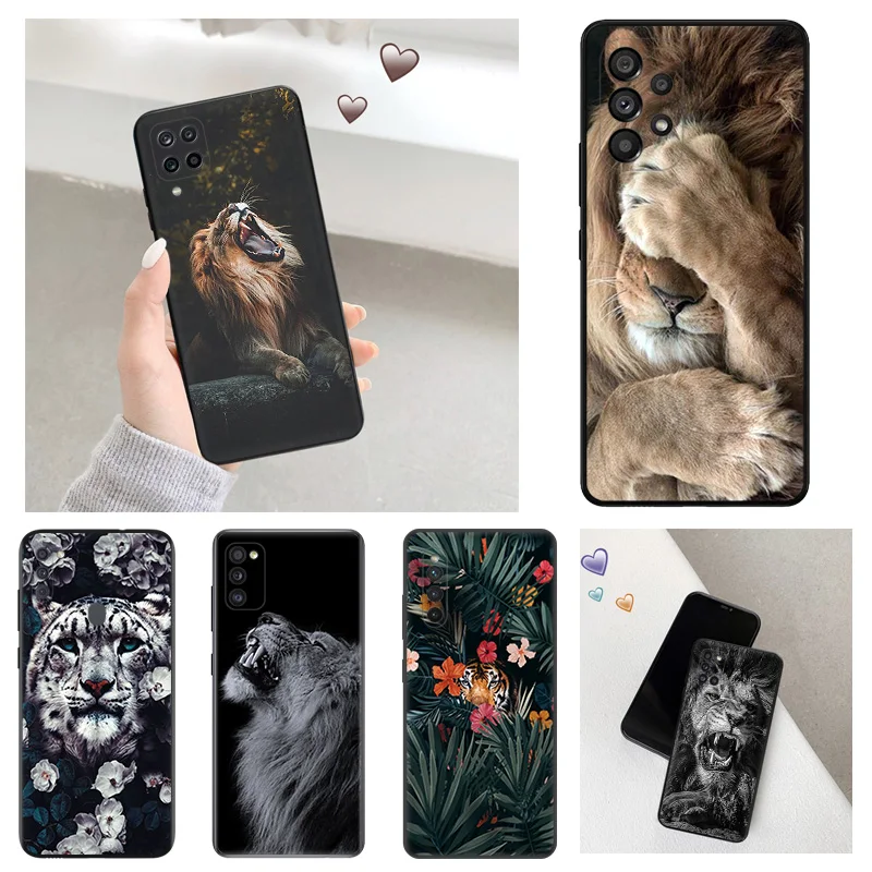 

Soft Phone Cases For Samsung A33 A53 A73 A72 A71 A51 A52 A42 A41 A32 A31 A23 A22 A14 A13 A12 A11 A21 Lion Tiger king Matte Cover