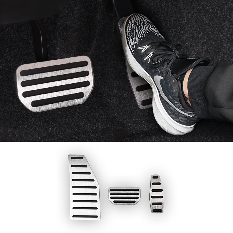 

Aluminum Alloy Gas Brake Car Pedals Accessories Brake Accelerator Fuel Footrest Pedal Protection Cover For Jimny JB64 JB74