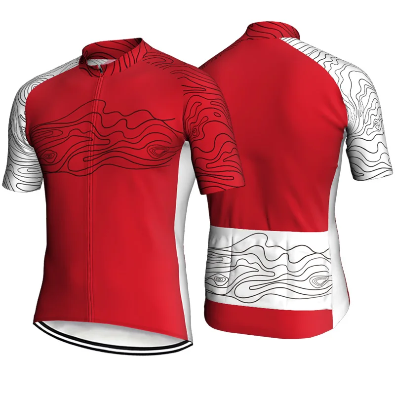 

Short Sleeve Cycling Road Jersey Bicycle Zipper Jacket Sport Clothes Downhill MTB Sweater Shirt Wear Large Outdoor Summer Tops